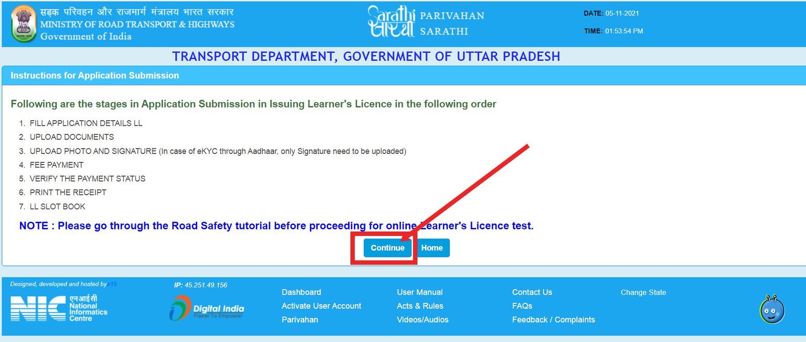 How to get Driving License Online Apply in UP